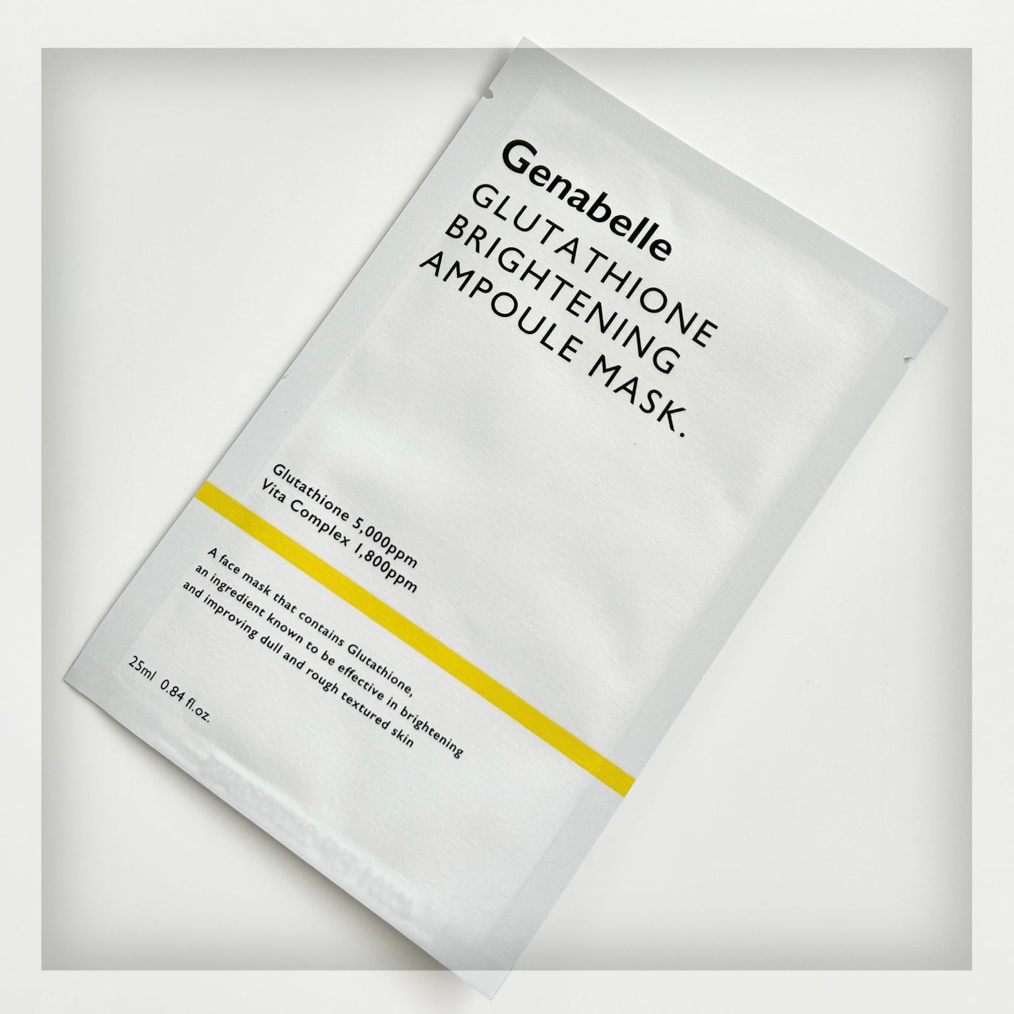グルタチオンブアンプルマスク/Genabelle/シートマスク・パックを使ったクチコミ(2枚目)