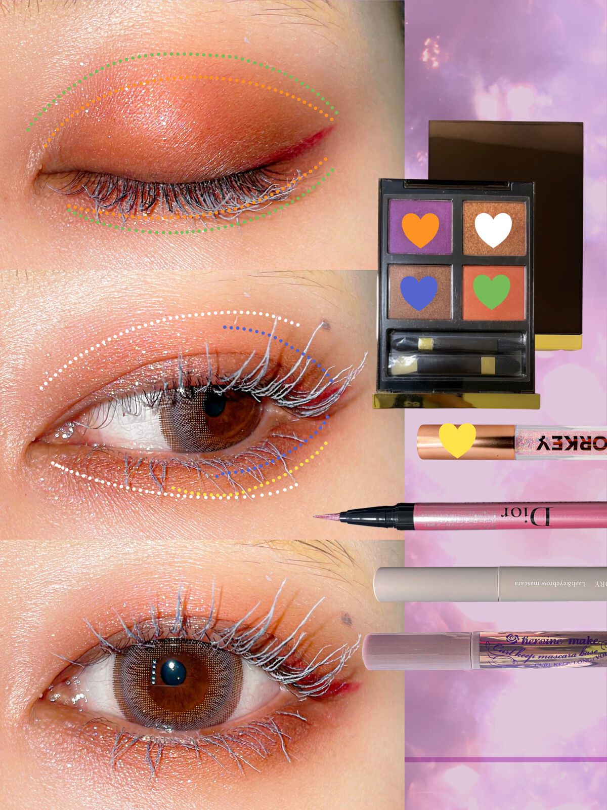 ディオールショウ オンステージ ライナー ウォータープルーフ 841 パーリー ローズ/Dior/アイライナーを使ったクチコミ（3枚目）