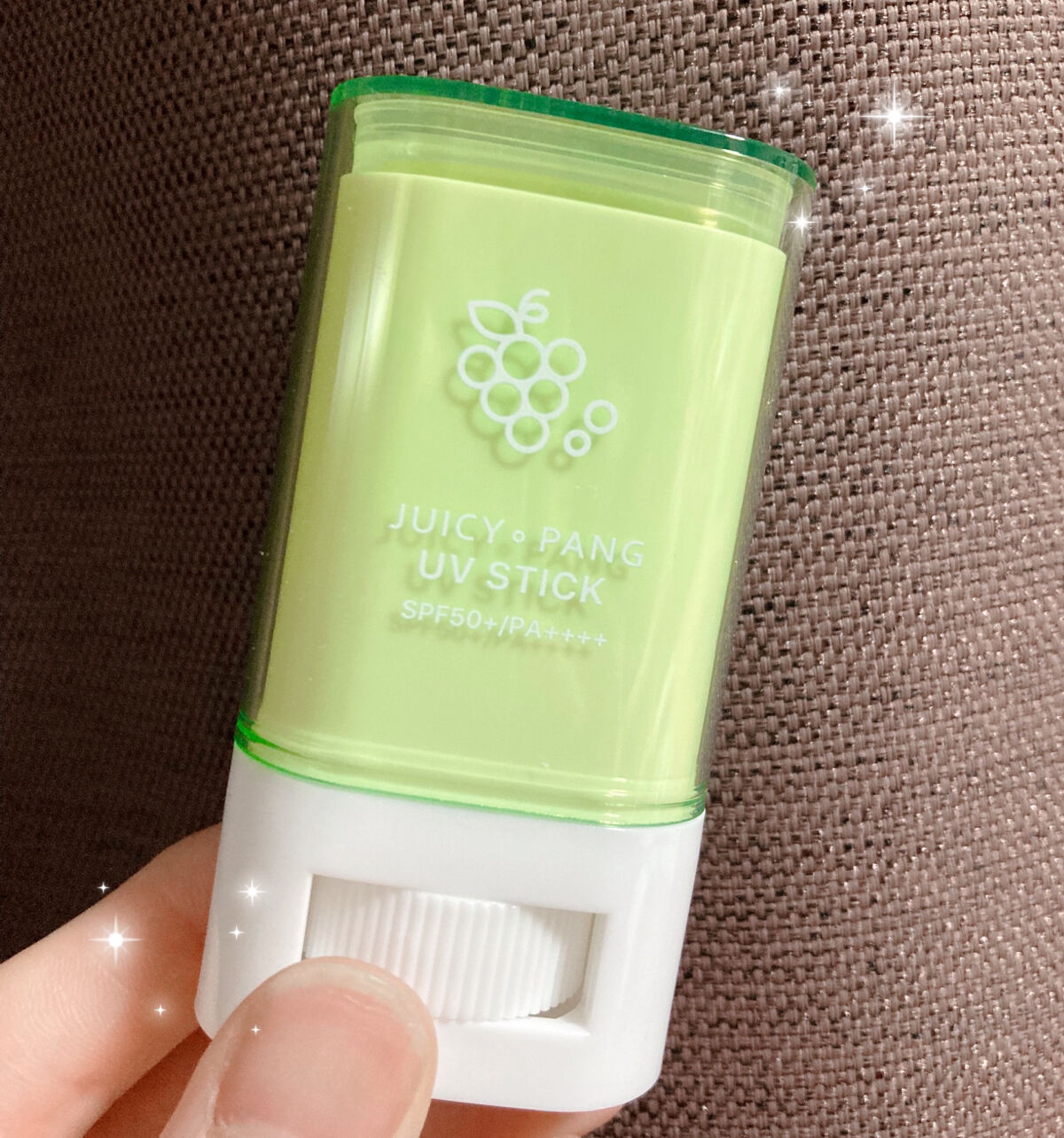 アピュー ジューシーパン UVスティック GR01 マスカットバー/A’pieu/日焼け止め・UVケアを使ったクチコミ（2枚目）