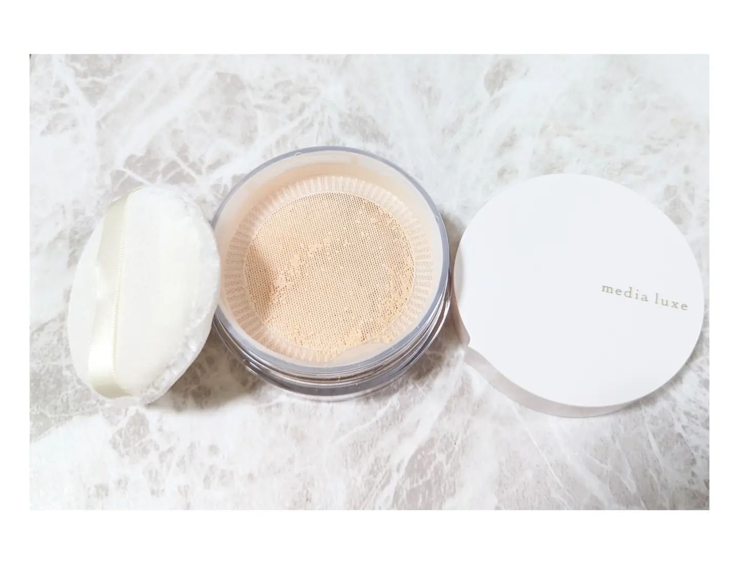 フェイスパウダー/media luxe/ルースパウダーを使ったクチコミ（2枚目）