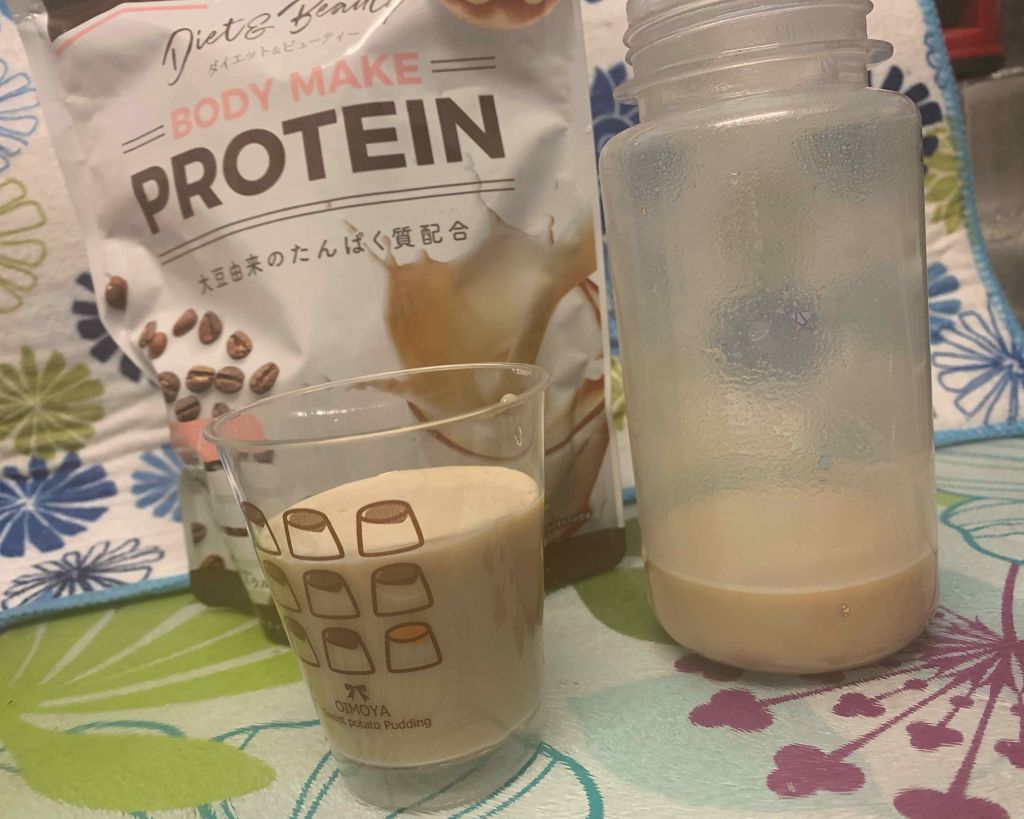 ボディメイクプロテイン カフェラテ/リブ・ラボラトリーズ/ソイプロテインを使ったクチコミ（3枚目）