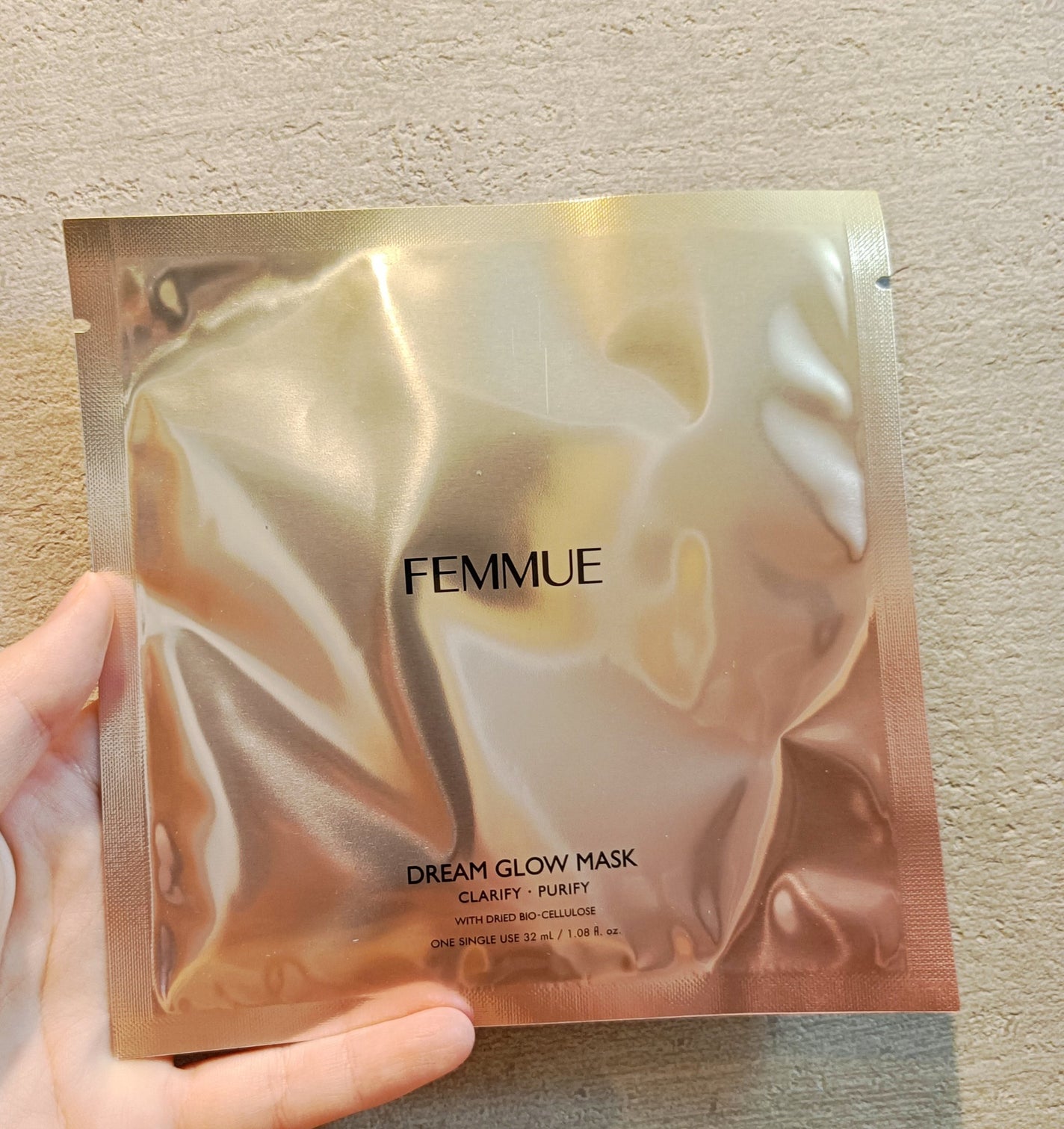 ドリームグロウマスク CP(肌引き締め・ブースター)/FEMMUE/シートマスク・パックを使ったクチコミ(5枚目)