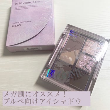 プロ アイパレット ミニ 03 BLOOMING MAUVE/CLIO/アイシャドウパレットを使ったクチコミ（1枚目）