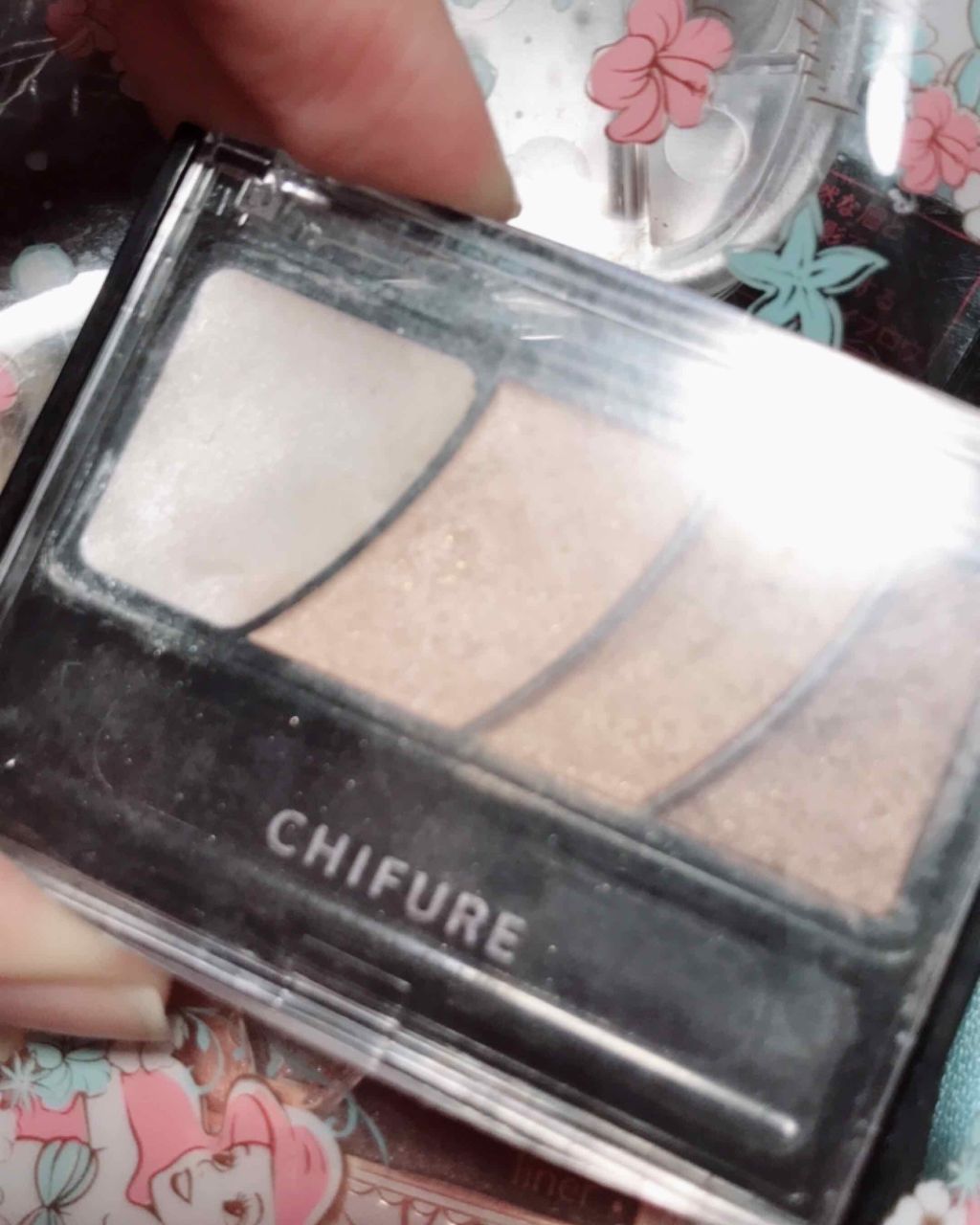 グラデーション アイ カラー（チップ付）/ちふれ/アイシャドウパレットを使ったクチコミ（1枚目）