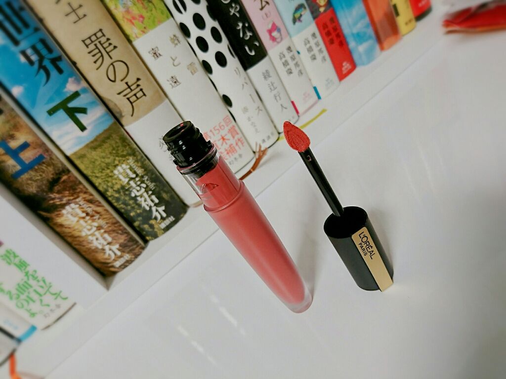 ルージュシグネチャー /ロレアル パリ/リップグロスを使ったクチコミ（2枚目）