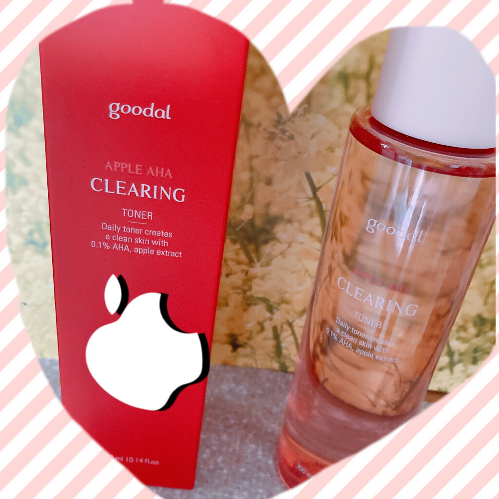  グーダル アップル アハ クリアリング トナー/goodal/化粧水を使ったクチコミ（1枚目）