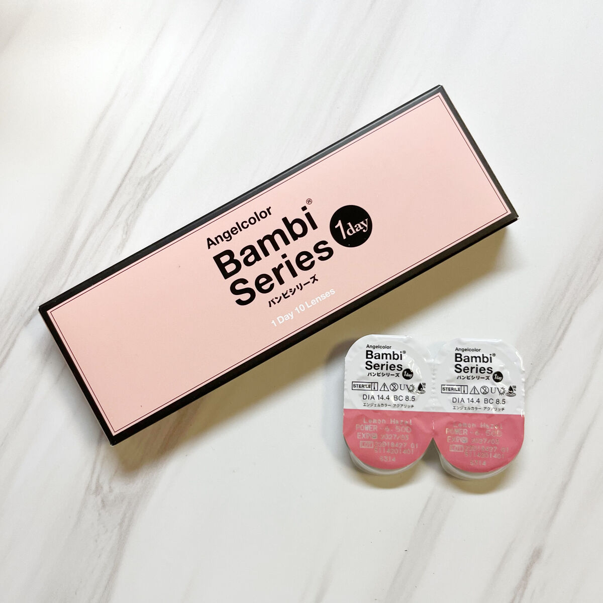 Angelcolor Bambi Series 1day  レモンヘーゼル/AngelColor/ワンデー（１DAY）カラコンを使ったクチコミ（2枚目）