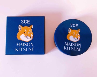 3CE MAISON KITSUNE SOFT CHEEKのクチコミ「3CE×MAISON Kitsunéのソフトチーク❤😍
オレンジメイクしたくて最近色々と集めて.....」（1枚目）