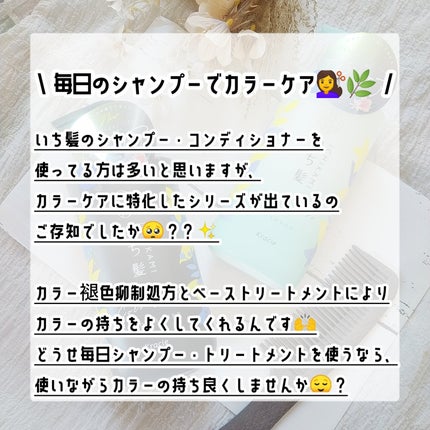 カラーケア&ベーストリートメント in シャンプー/コンディショナー/いち髪/市販シャンプーを使ったクチコミ(2枚目)