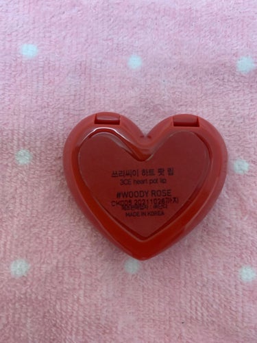 3CE 3CE HEART POT LIPのクチコミ「✼••┈┈••✼••┈┈••✼••┈┈••✼••┈┈••✼
3CE
HEART POT LIP.....」（2枚目）