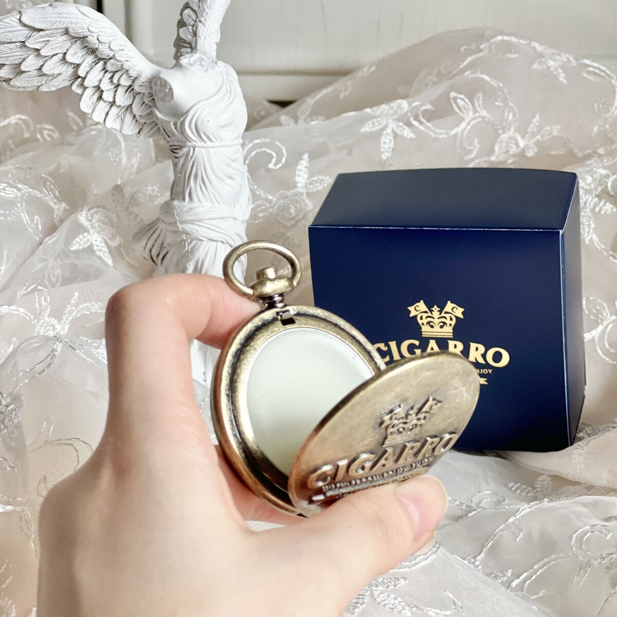 ソリッドパフューム ドライモヒート/CIGARRO/練り香水を使ったクチコミ（2枚目）