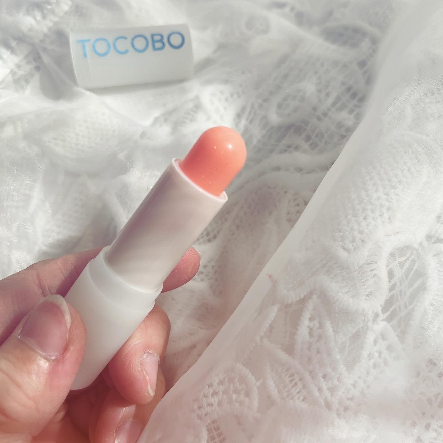 グラスティンティッドリップバーム/TOCOBO/リップバームを使ったクチコミ（2枚目）