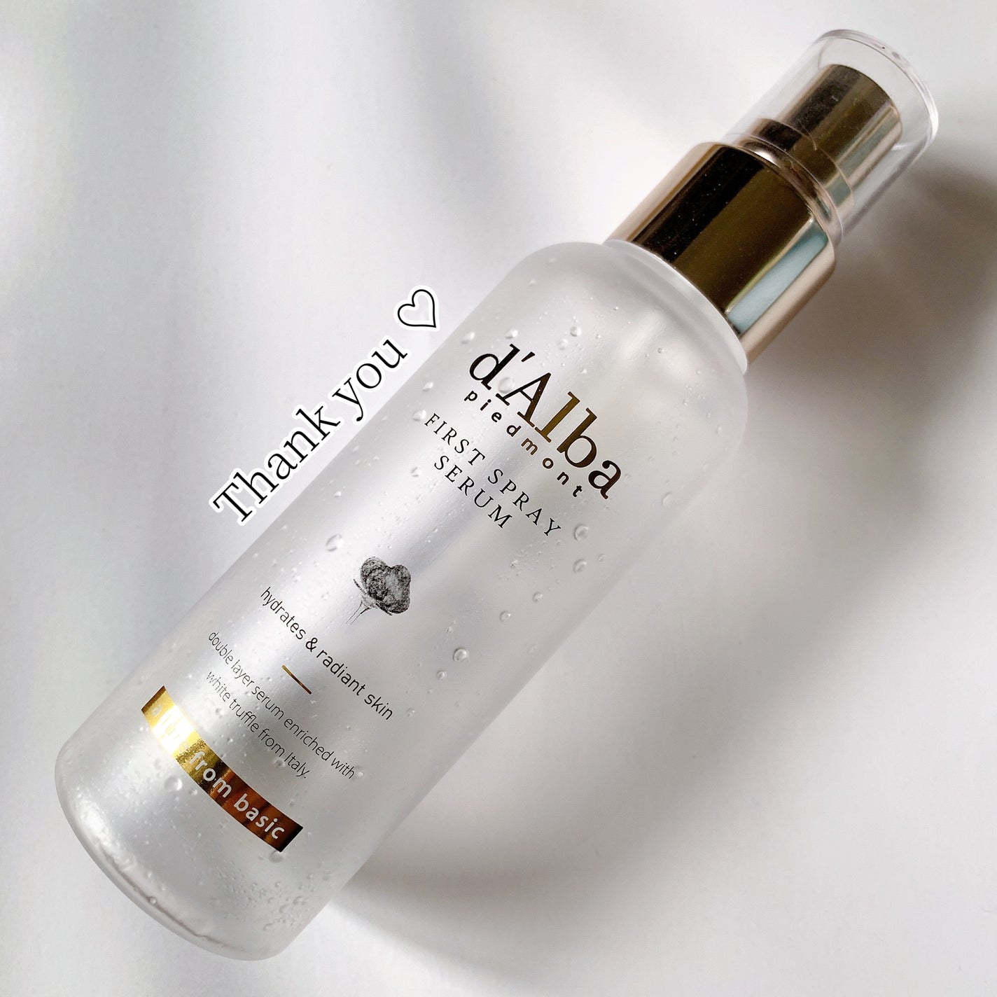 ダルバ ホワイトトリュフファーストスプレーセラム/ダルバ/ミスト状化粧水を使ったクチコミ(1枚目)