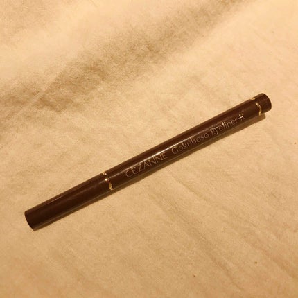 ブラックアイライナー細芯/CEZANNE/リキッドアイライナーを使ったクチコミ(1枚目)