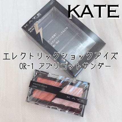 エレクトリックショックアイズ  OR-1 アプリコットサンダー/KATE/アイシャドウパレットを使ったクチコミ(1枚目)