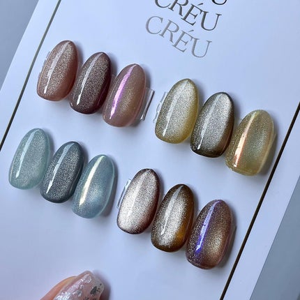 sato 🕊 self nail🫧🤍 on LIPS 「CRÉU𝖬𝖮𝖴𝖬𝖠𝖦𝗌𝖾𝗋𝗂𝖾𝗌ワンカラーで使っても十分可愛い..」(5枚目)