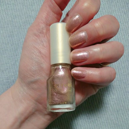 ネイル エナメル 102 ピンク系ラメ/ちふれ/マニキュアを使ったクチコミ(1枚目)