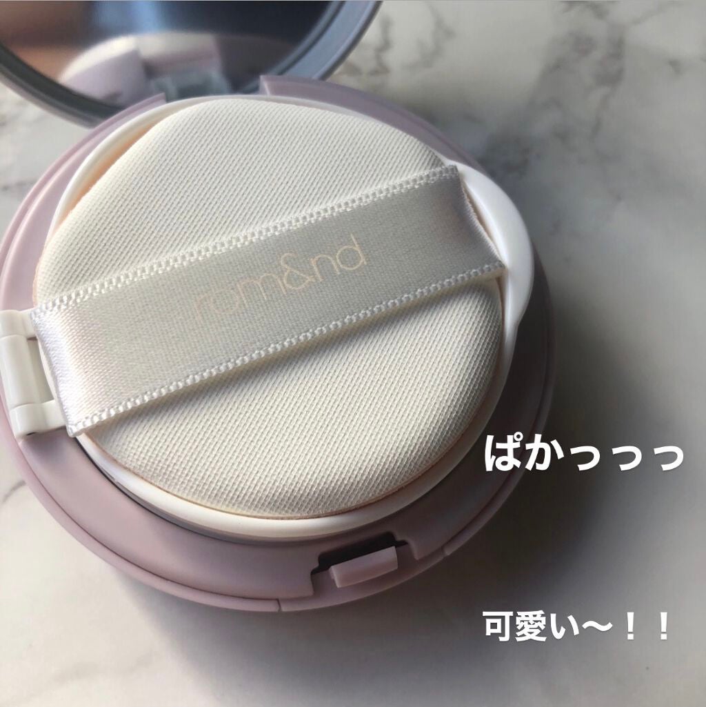 クリアカバークッション/rom&nd/クッションファンデーションを使ったクチコミ(2枚目)