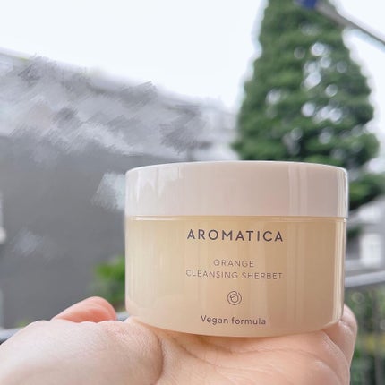 オレンジクレンジングシャーベット/AROMATICA/クレンジングバームを使ったクチコミ(6枚目)