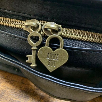 ANNA SUI ロゴ刺繍コスメポーチ/宝島社/化粧ポーチを使ったクチコミ(3枚目)