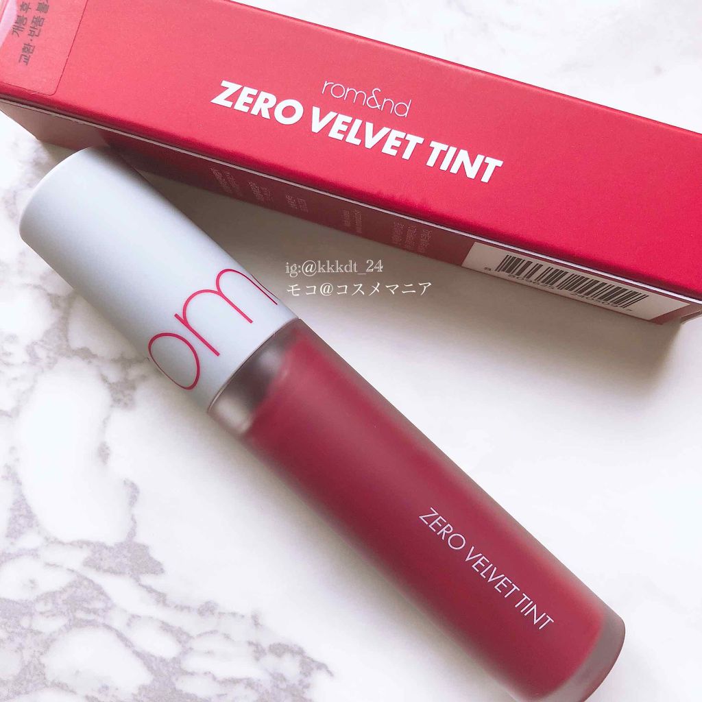 ゼロベルベットティント/rom&nd/リップティントを使ったクチコミ(1枚目)
