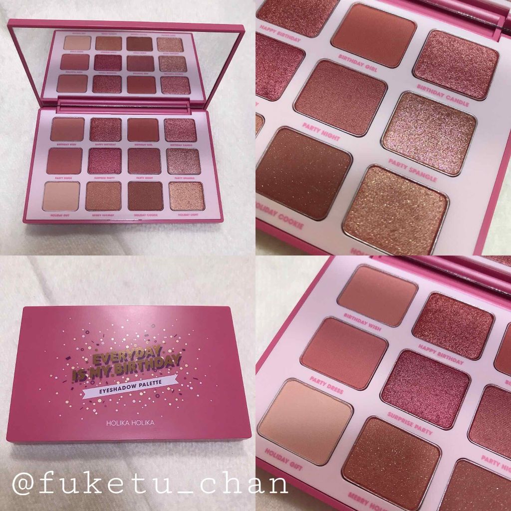 ピースマッチング12色シャドウパレット 2018 S/S/HOLIKA HOLIKA/アイシャドウパレットを使ったクチコミ(4枚目)