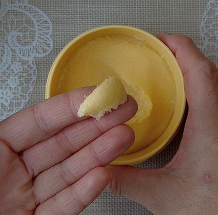 Q+Me スウィートボムタラソスクラブレモンティーの香り/AGARISM/バスト・ヒップケアを使ったクチコミ(3枚目)