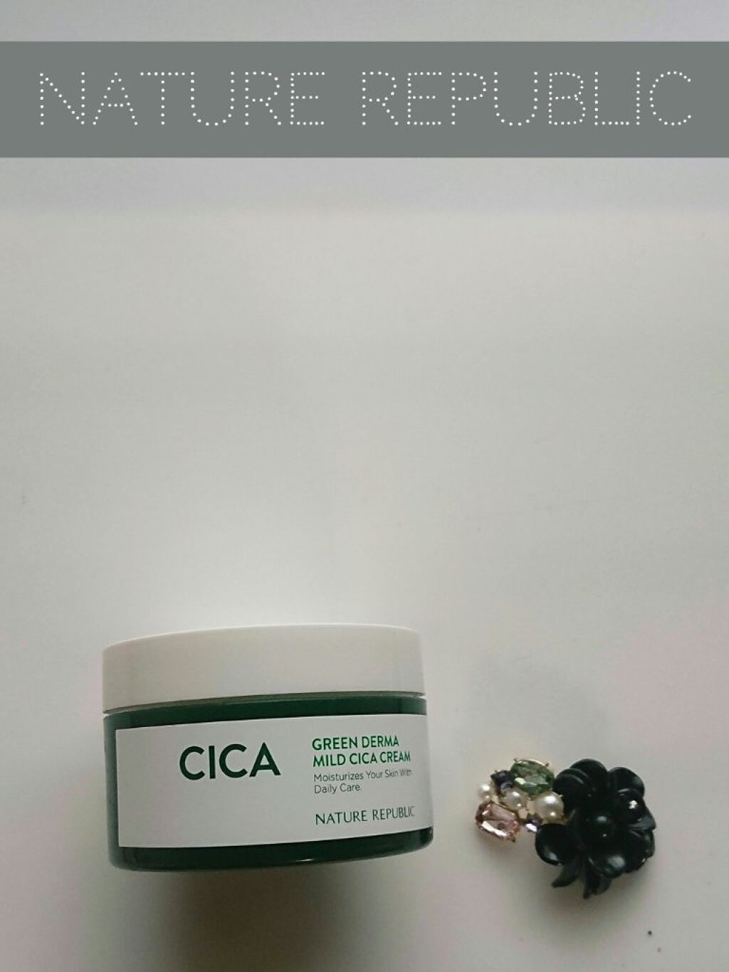グリーン ダーマ マイルド クリーム/ネイチャーリパブリック/フェイスクリームを使ったクチコミ(1枚目)
