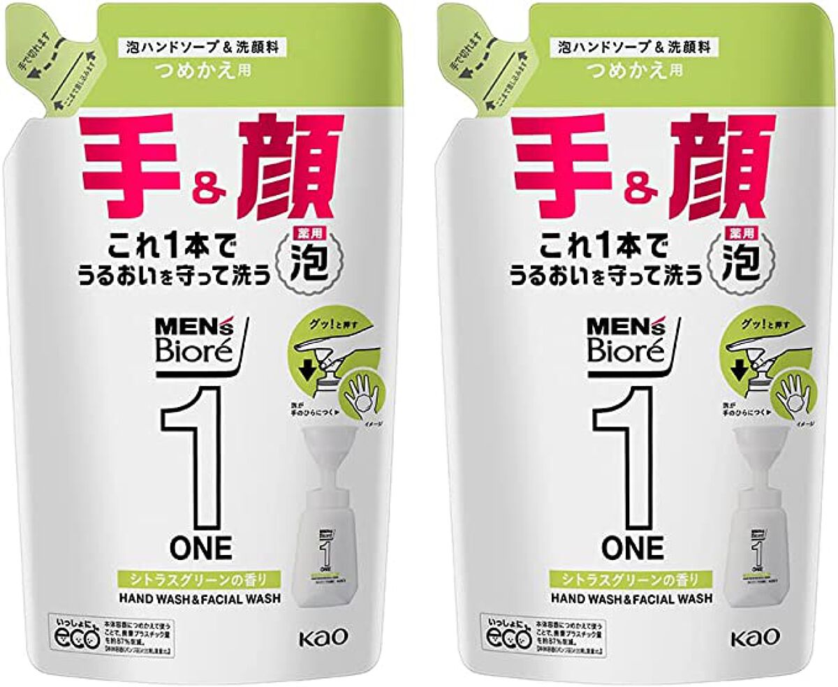 ONE 泡ハンドソープ＆洗顔料 シトラスグリーンの香り つめかえ用
