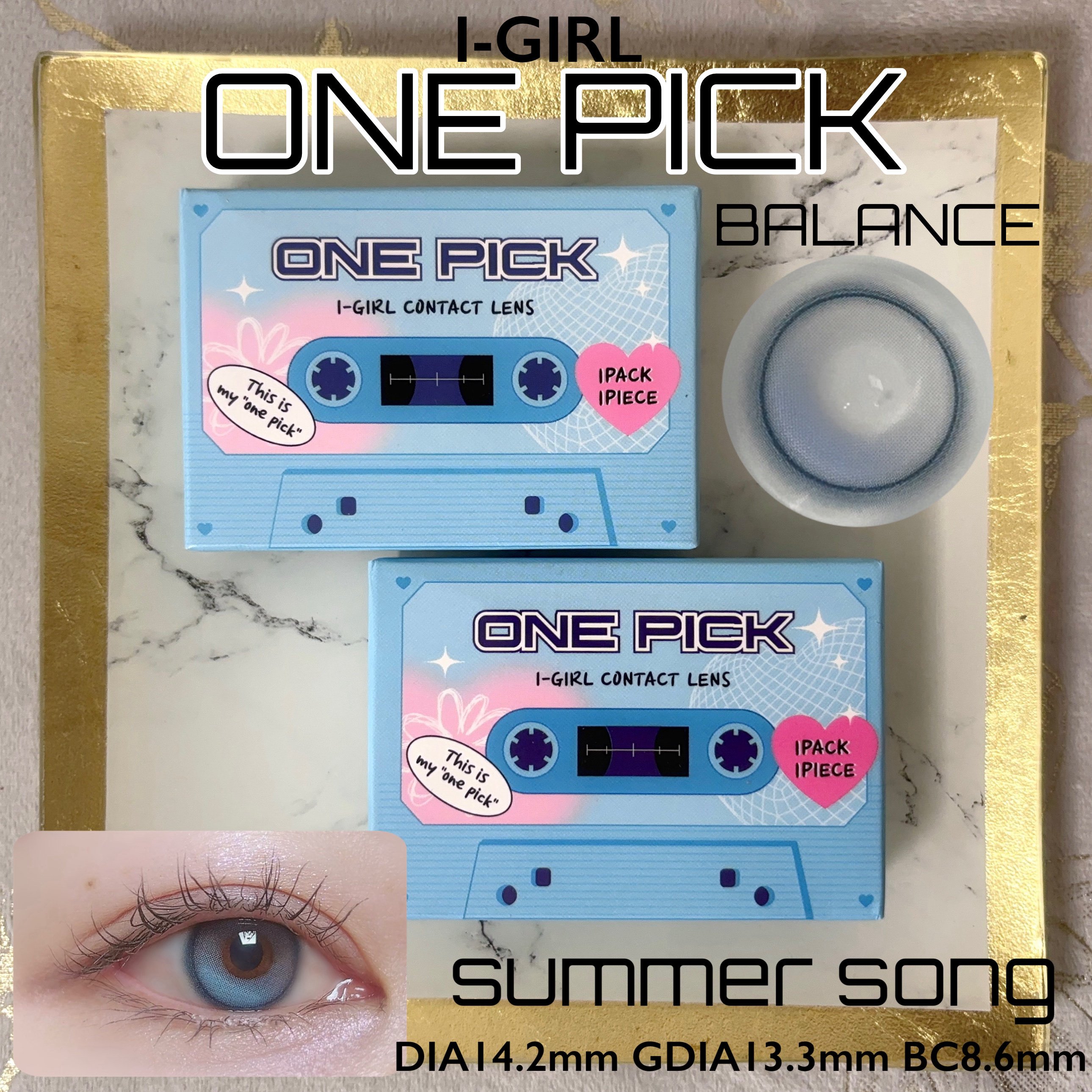 ONE PICK/蜜のレンズ/１ヶ月（１MONTH）カラコンを使ったクチコミ（1枚目）