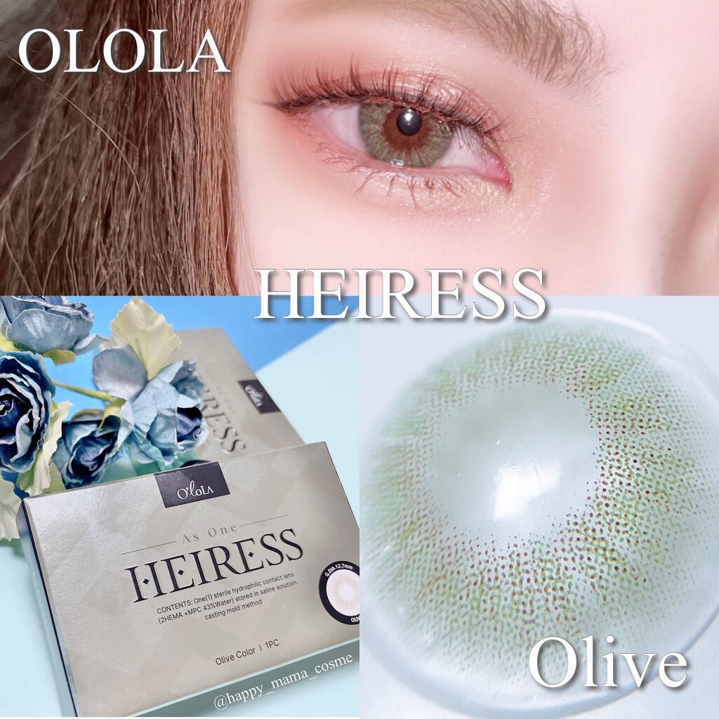 エアリス(Heiress)/OLOLA/カラーコンタクトレンズを使ったクチコミ(1枚目)