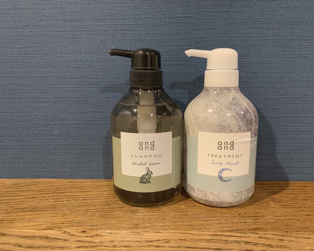 静かに ハーバルグリーンの香り シャンプー/and and/市販シャンプーを使ったクチコミ(1枚目)