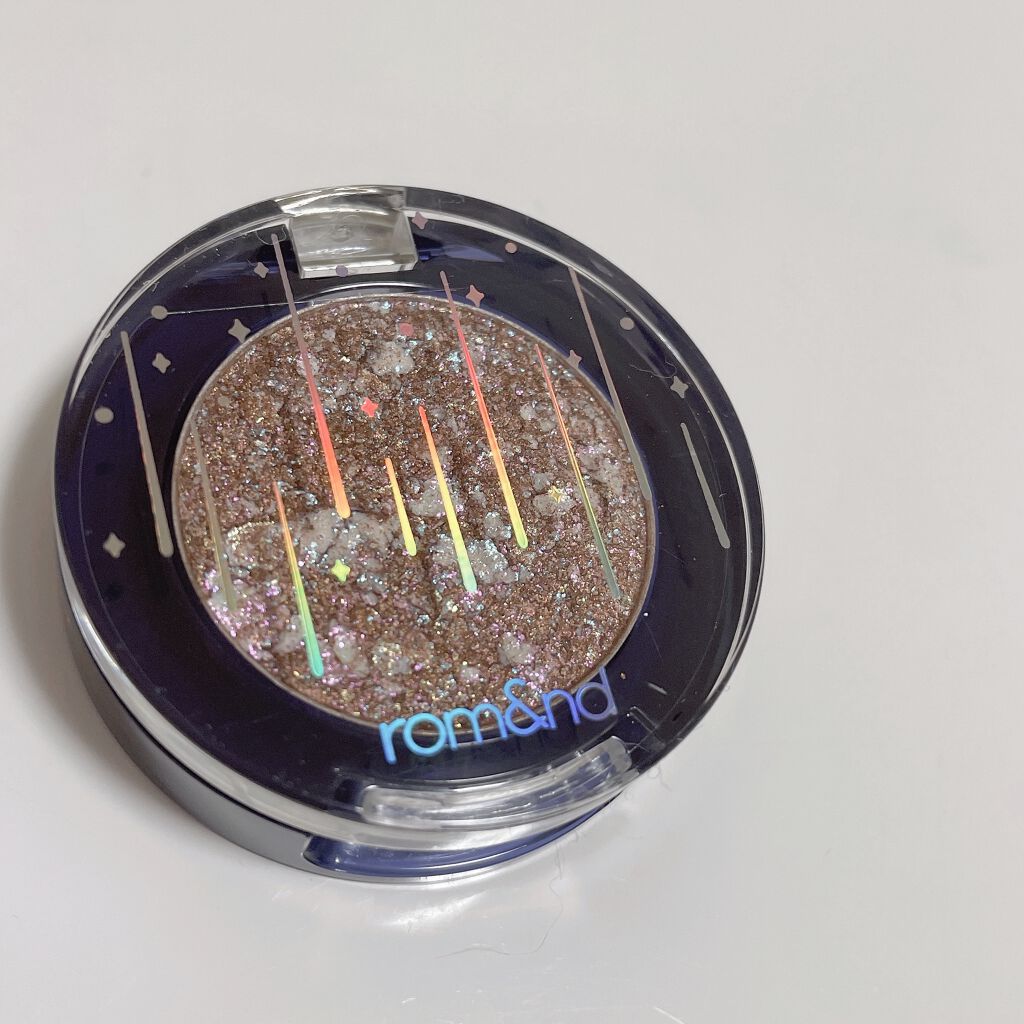 グリッター シャドウ カラー/rom&nd/グリッターを使ったクチコミ（1枚目）