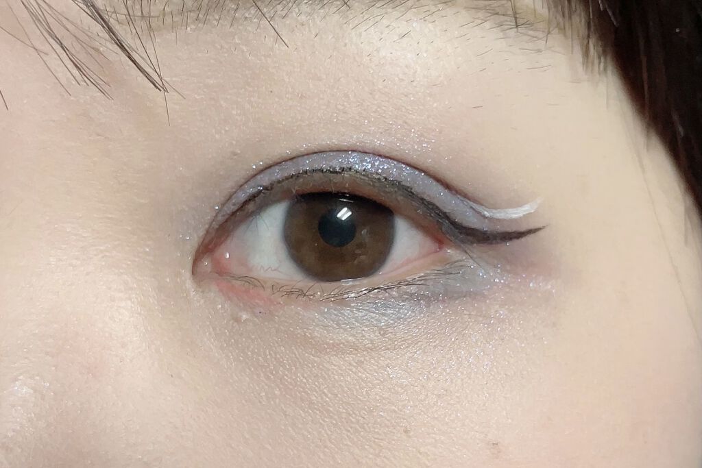 麻雀アイシャドウ 蘭【ラン】ピーコックブルー/和粧/単色アイシャドウを使ったクチコミ（3枚目）