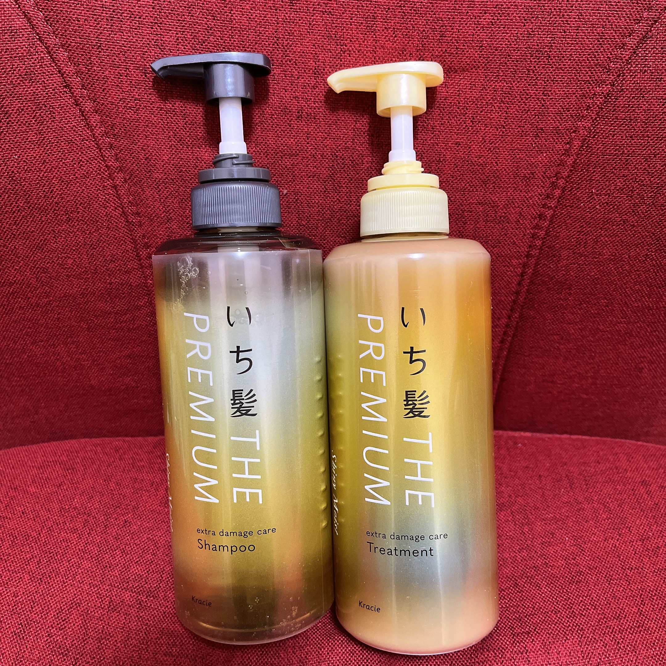 THE PREMIUM エクストラダメージケアシャンプー／トリートメント（シャイニーモイスト）/いち髪/市販シャンプーを使ったクチコミ（3枚目）