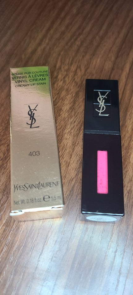 ルージュ ピュールクチュール ヴェルニ ヴィニルクリーム/YVES SAINT LAURENT BEAUTE/口紅を使ったクチコミ(1枚目)