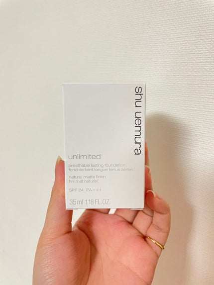 (旧)アンリミテッド ラスティング フルイド/shu uemura/リキッドファンデーションを使ったクチコミ(2枚目)