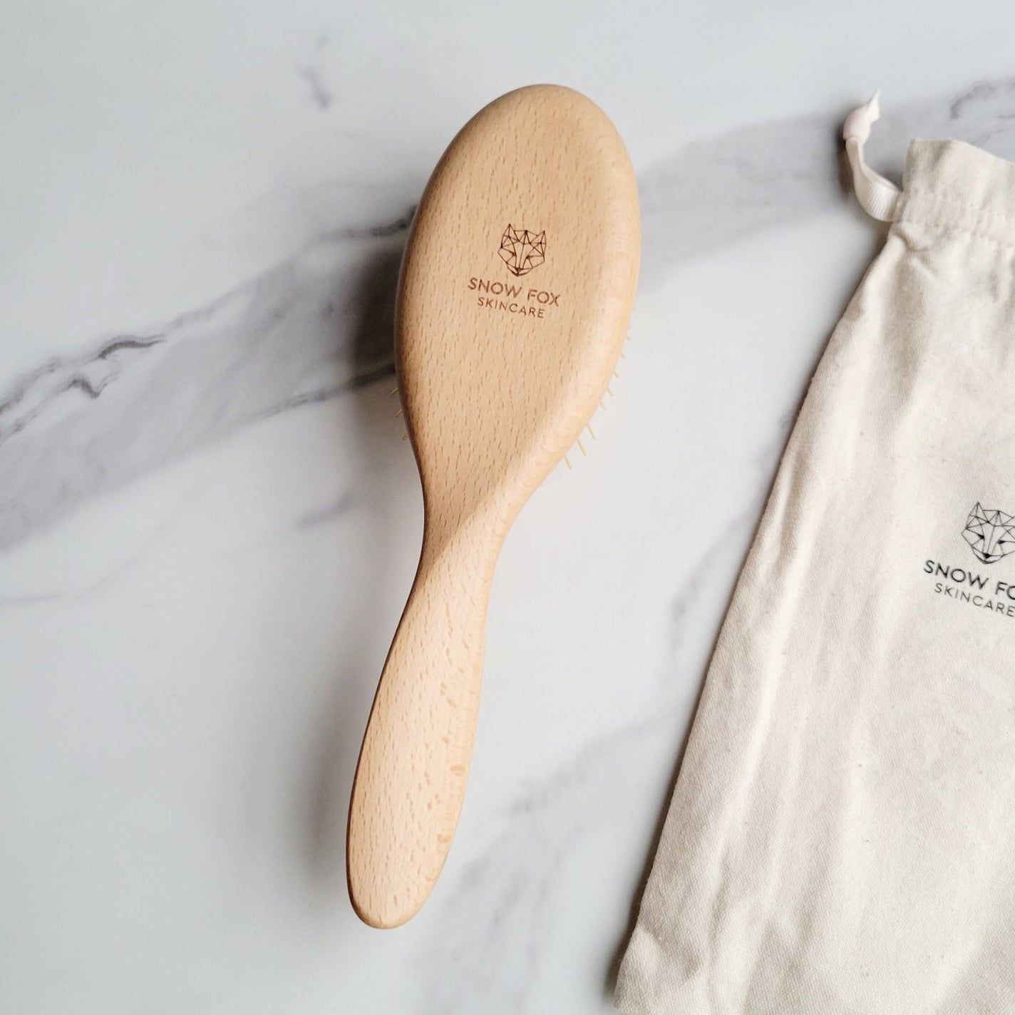 プレミアム FOXカッサ ウッド ヘアブラシ/SNOW FOX SKINCARE/メイクブラシを使ったクチコミ(6枚目)