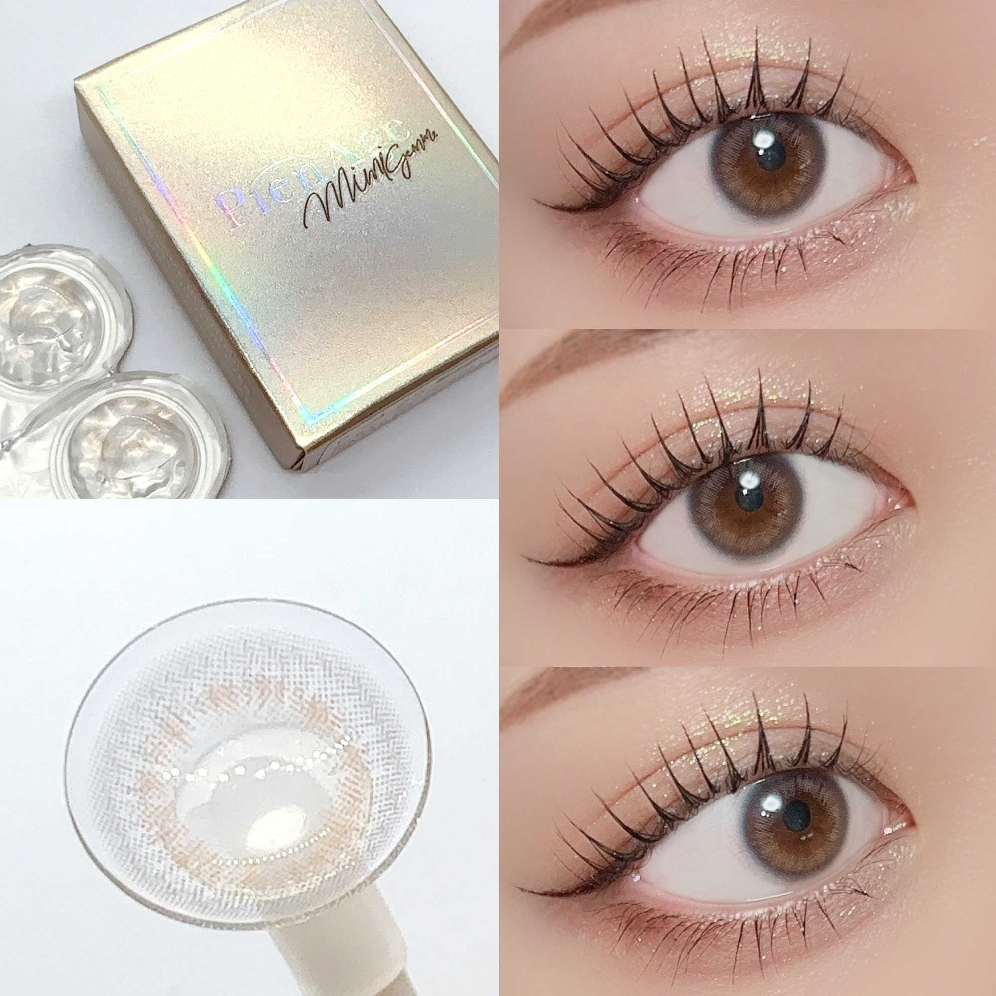 ピエナージュ ミミジェム マンスリー/PienAge/１ヶ月（１MONTH）カラコンを使ったクチコミ（2枚目）