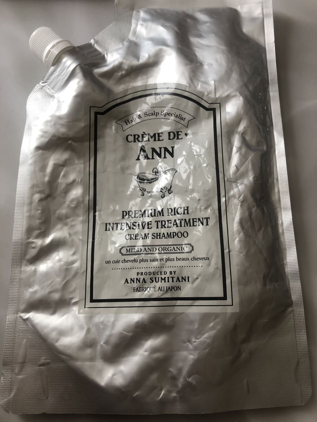 オーガニック生クリームシャンプー/creme de Ann/市販シャンプーを使ったクチコミ（1枚目）