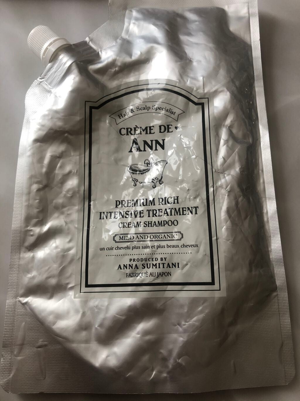 オーガニック生クリームシャンプー/creme de Ann/市販シャンプーを使ったクチコミ(1枚目)