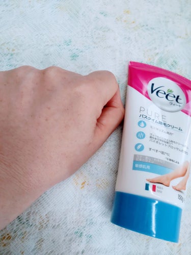 ヴィートピュアバスタイム除毛クリーム 敏感肌用/Veet/除毛クリームを使ったクチコミ（4枚目）