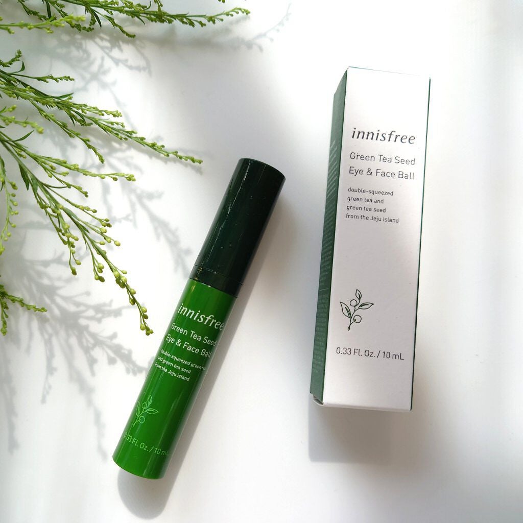 グリーンティーシード アイ&フェイスボール/innisfree/美容液を使ったクチコミ(4枚目)