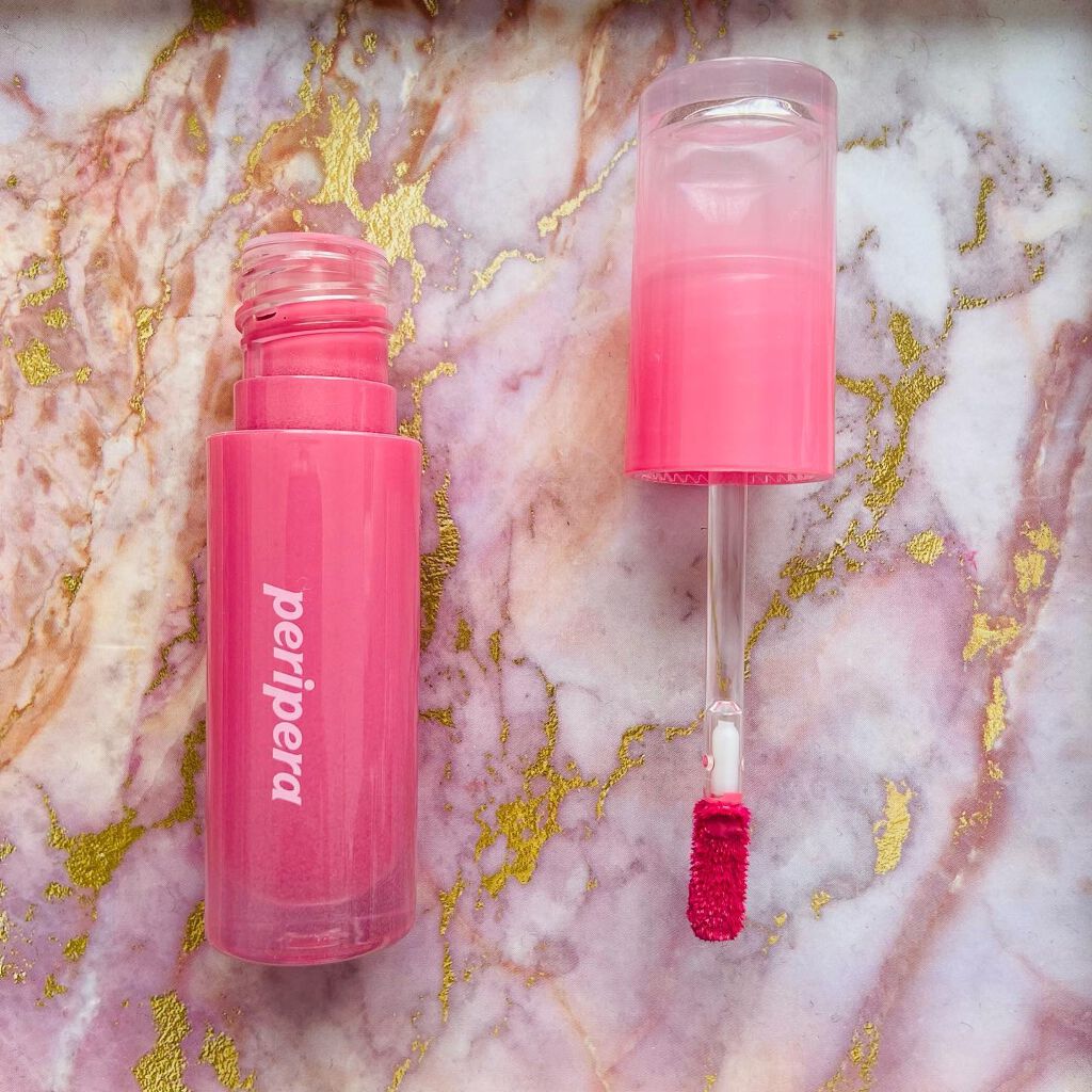 ペリペラ インク ムード グロイ ティント 04 PINK YOUTH(ベイビー天使)/PERIPERA/リップティントを使ったクチコミ（1枚目）