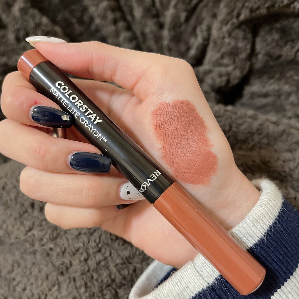 レブロン カラーステイ マット ライト クレヨン/REVLON/口紅を使ったクチコミ(1枚目)