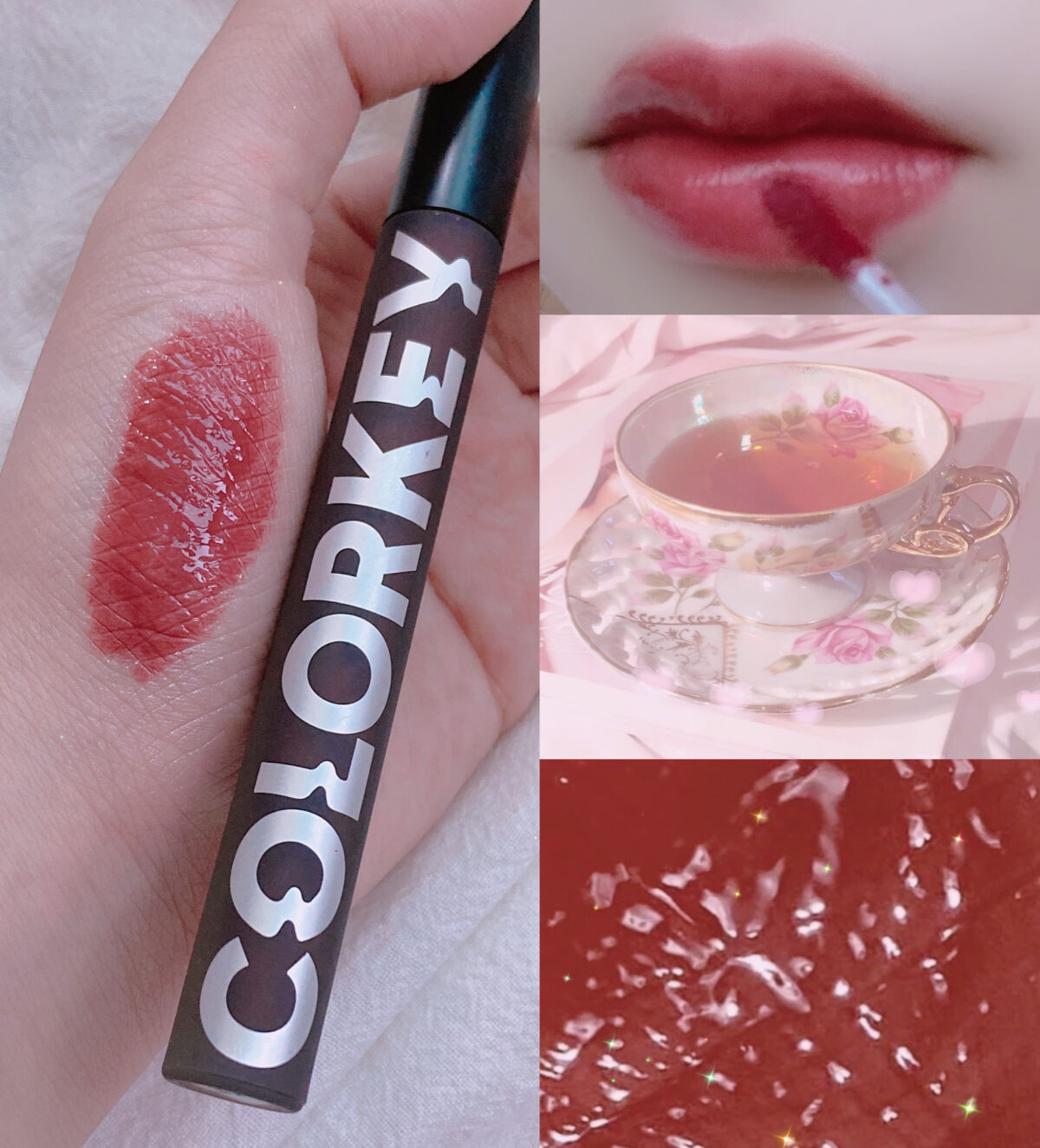 シャインミラーティント/COLORKEY/リップティントを使ったクチコミ（2枚目）