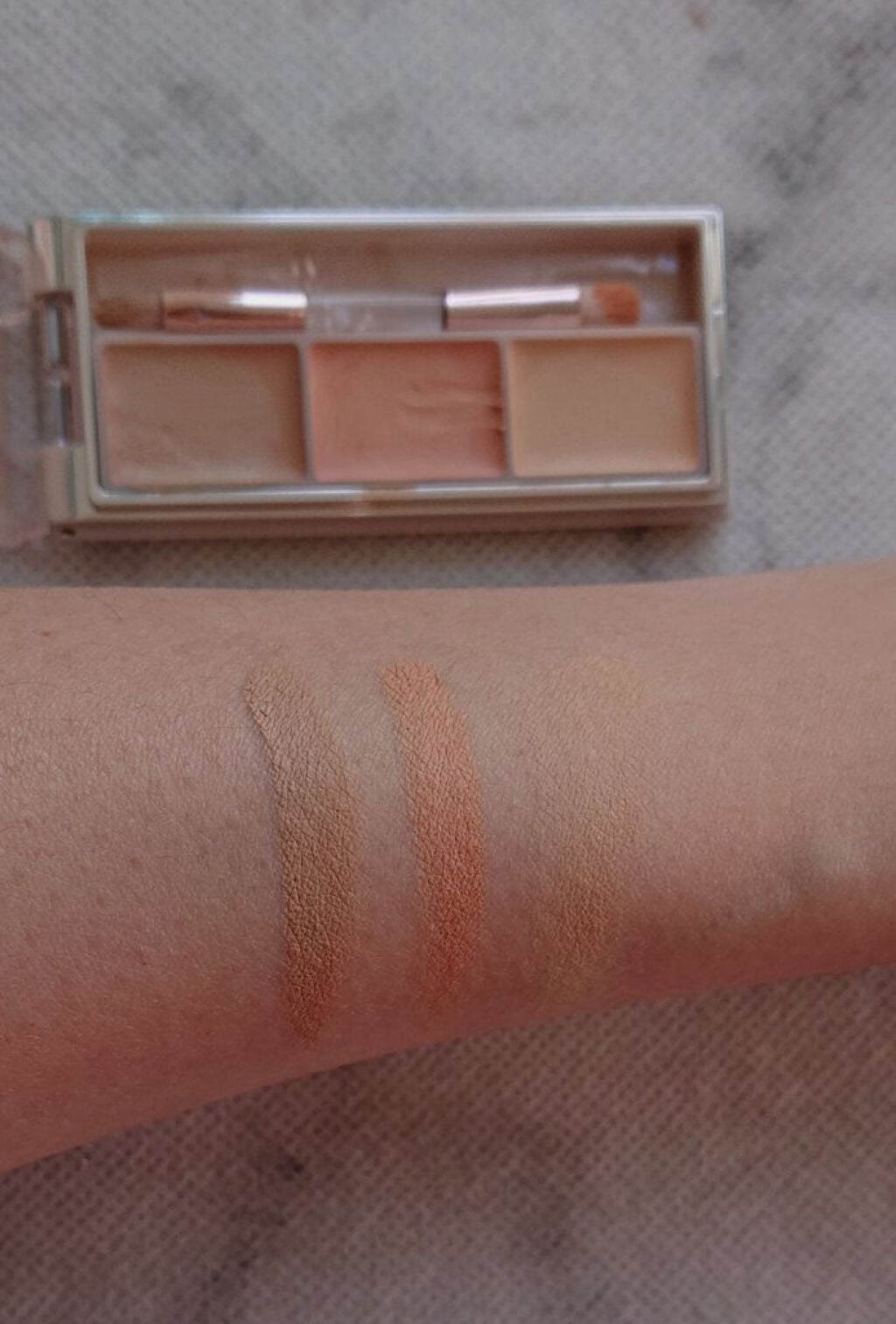 サイレントカバー コンシーラー/excel/パレットコンシーラーを使ったクチコミ(4枚目)