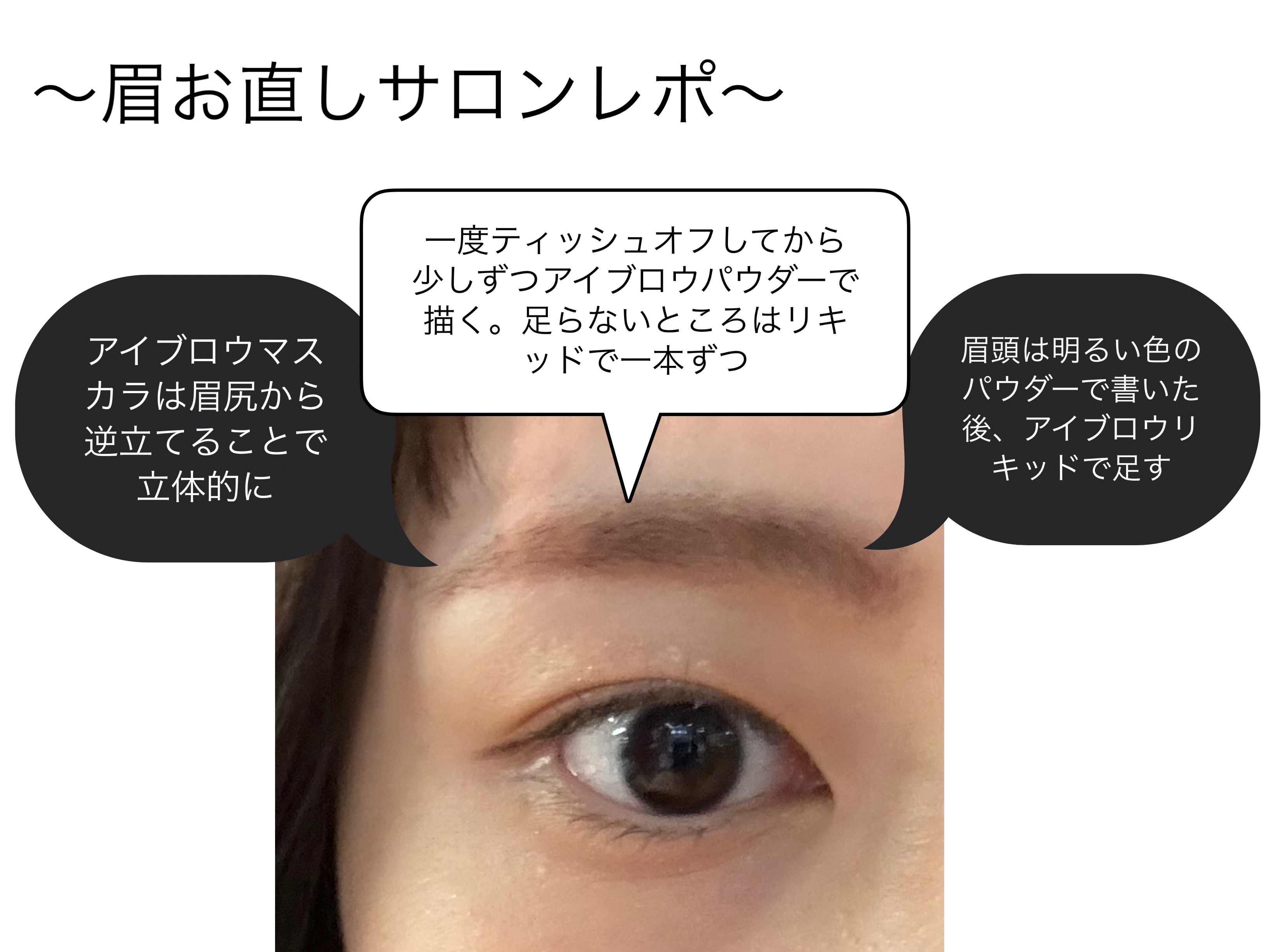 フローレスブロウリキッド/キャンメイク/リキッドアイブロウを使ったクチコミ（2枚目）