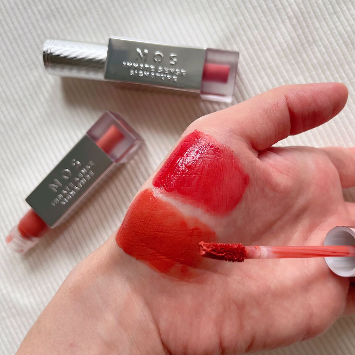 エアーブリーズマットティント 601 フレンチローズ/MOS/リップティントを使ったクチコミ（3枚目）