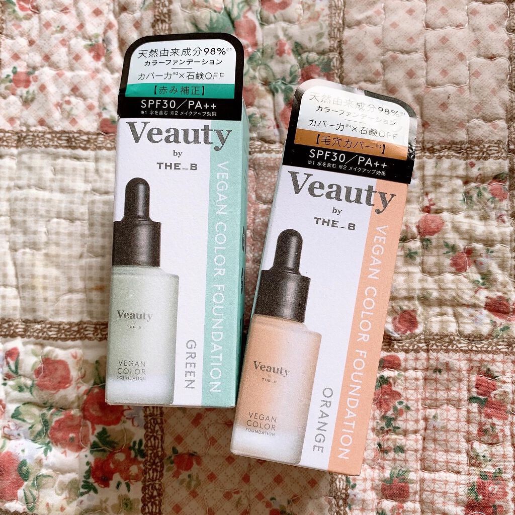ヴィーガン カラーファンデーション/Veauty by THE_B/リキッドファンデーションを使ったクチコミ（1枚目）
